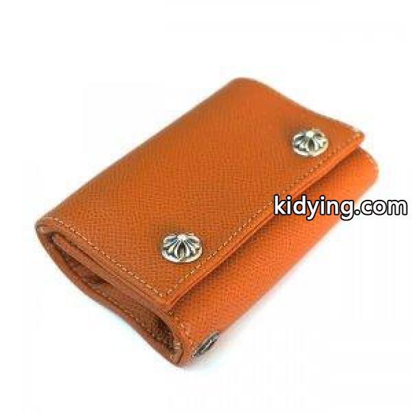 レア商品！CHROME HEARTS ( クロムハーツ ) 3フォールド ウォレット 折りたたみ財布 クロスボール ブラウンレザー :CH-3FOLD-BROWN:American Outfitters - 通販ショッピング-0