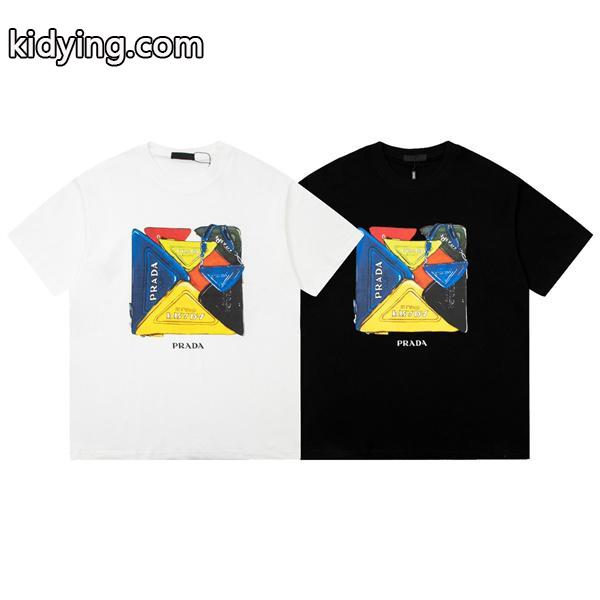 着心地満点 プラダ PRADA  半袖Tシャツ春夏新作 有名人同じアイテム _メンズファッション_スーパーコピーブランド激安通販 専門店-0