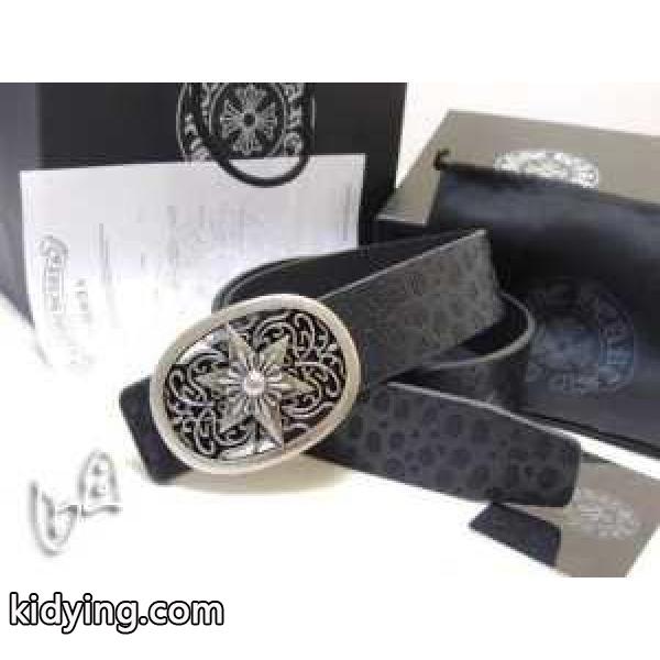 お買い得なクロムハーツ Chrome Hearts　15クラッシックオーバルスター　レザー　メンズ　クロスバックルベルト ブラック・シルバー　男性黒いベルト_CHROME HEARTS クロムハーツ_ブランド コピー 激安(日本最大級)-0