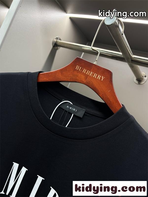 ビッグロゴ プリントTシャツ アミリ コピー ブラック AMIRI 半袖 オーバーサイズ 着回し万能-3