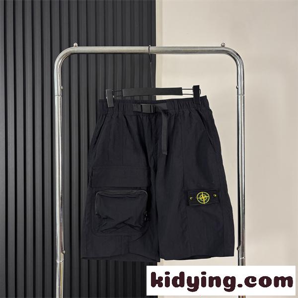 ストーンアイランド コピー ショートパンツ STONE ISLAND 多ポケット仕様 機能性 アウトドアテイスト 夏定番-2