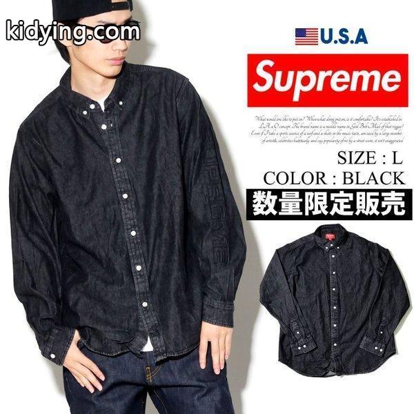 Supreme シュプリーム デニムシャツ SS18 Denim Shirt 2018春夏 新作 残りLサイズ :seot001:DJドリームス ストリート系 メンズ - 通販ショッピング-0