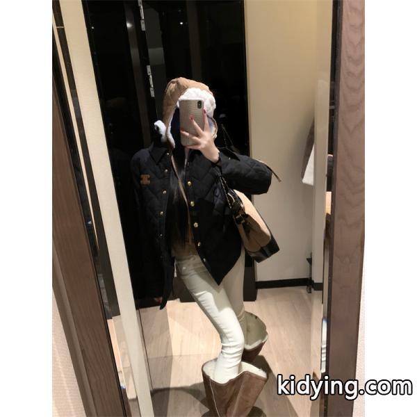 セリーヌ コピー 2026新作 CELINE ホワイト キルティングジャケット 新作 上質 お洒落-2