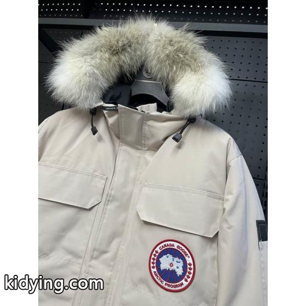 スモーキーグレージュ 2025秋冬 シンプル防寒ダウンジャケット カナダグース Canada Goose 偽物-1