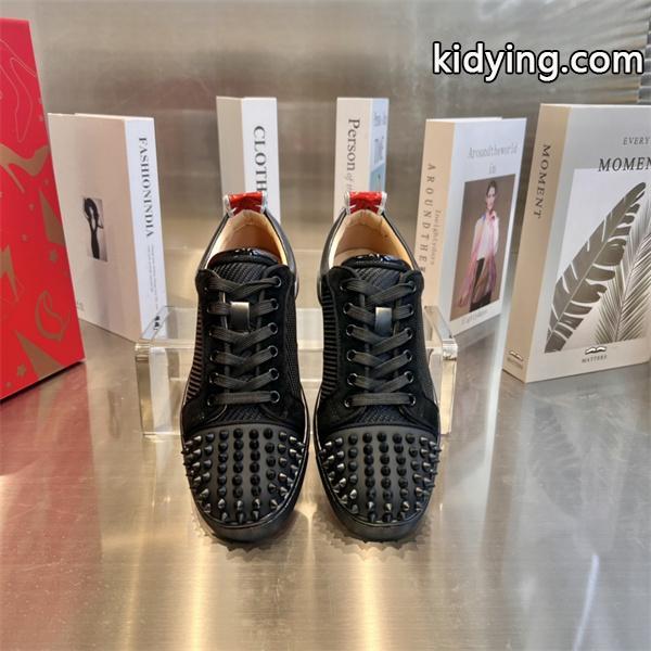 大人気ルブタンスニーカーメンズルイスフラットハイカットスニーカーブーツLOUBOUTIN LOUIS ホワイト-0