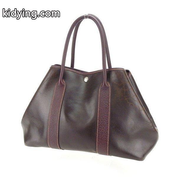 エルメス Hermes バッグ トートバッグ ガーデンパーティPM ダークブラウン レディース 中古 Bag :Y4361:ブランドデポTOKYO - 通販ショッピング-0