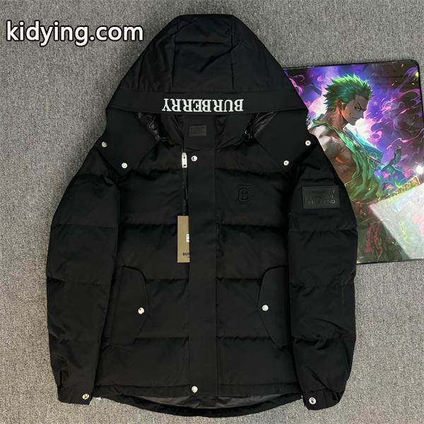 BURBERRY バーバリー コピー 2026新作 ブラック ダウンジャケット フード付き 高級-0
