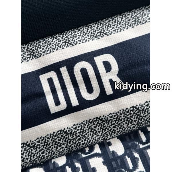 ネイビー × 老花 ストライプ ダウンベスト 2025秋冬ファッショナブル ディオール DIOR コピー-6