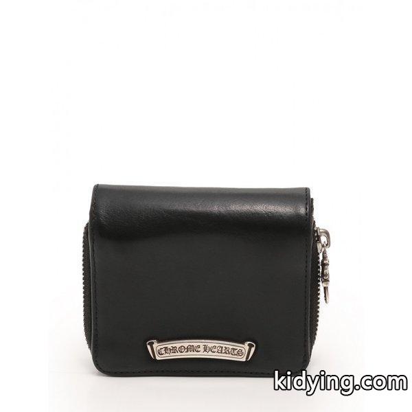 クロムハーツ Chrome Hearts スクウェア ジップ ビル ウォレット 二つ折り財布 レザー SV925 黒 メンズ 中古 :246306:RECLOヤフーショップ - 通販ショッピング-0