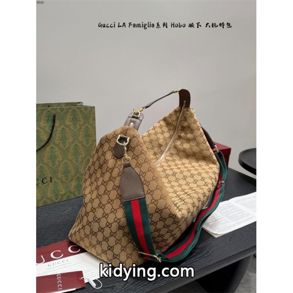 GUCCI LaFamigliaシリーズHobo グッチショルダーバッグコピー2026激安トレンド-3
