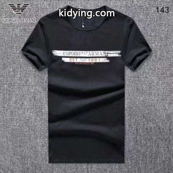 驚きの破格値セールカジュアルナチュラル大活躍ARMANIアルマーニtシャツ激安ゆったりおしゃれＴシャツグリーン黒白-2