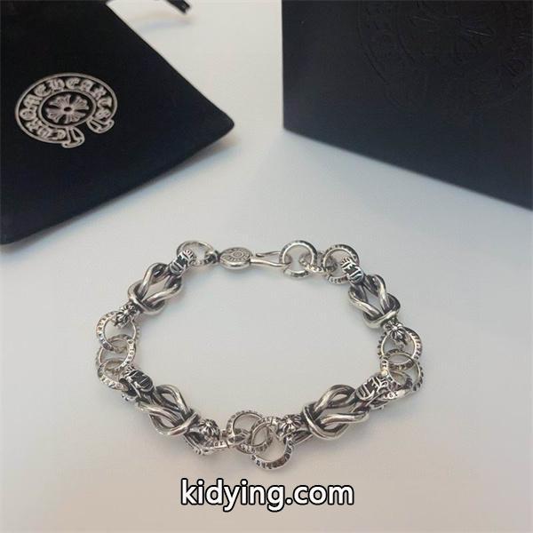 2026年モデル 高級 シルバーブレスレット 本格派 CHROME HEARTS クロムハーツ 偽物-4