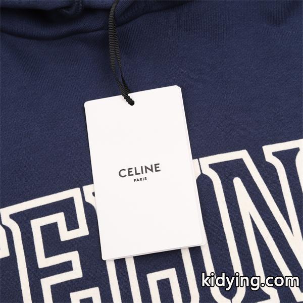 CELINE セリーヌ コピー 2025秋冬 ネイビー 話題必至 カジュアル端正 パーカー-4
