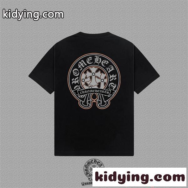 話題 ブラック レッド ストリート トレンド注目 半袖Tシャツ CHROME HEARTS クロムハーツ コピー-3