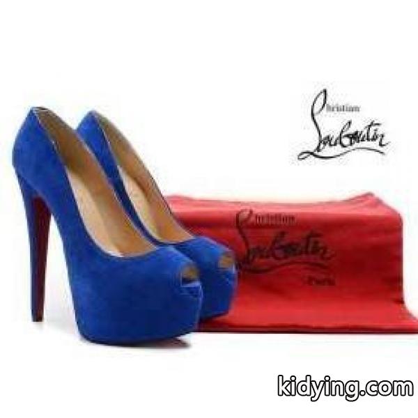 クリスチャン ルブタン ハイヒールパンプス CHRISTIAN LOUBOUTIN ブルー セパレート シューズ 靴 レディース ♯35 ポインテッドトゥ？*_クリスチャンルブタン CHRISTIAN LOUBOUTIN_ブランド コピー 激安(日本最大級)-0