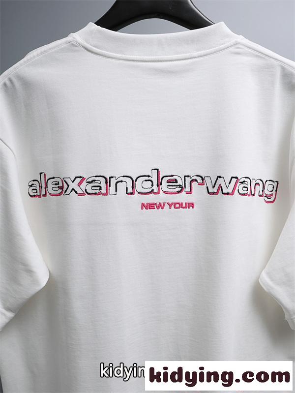 アレキサンダーワン コピー 半袖Tシャツ ミニロゴ刺繍 シンプル上品 ストリート映え Alexander wang ゆったり-7