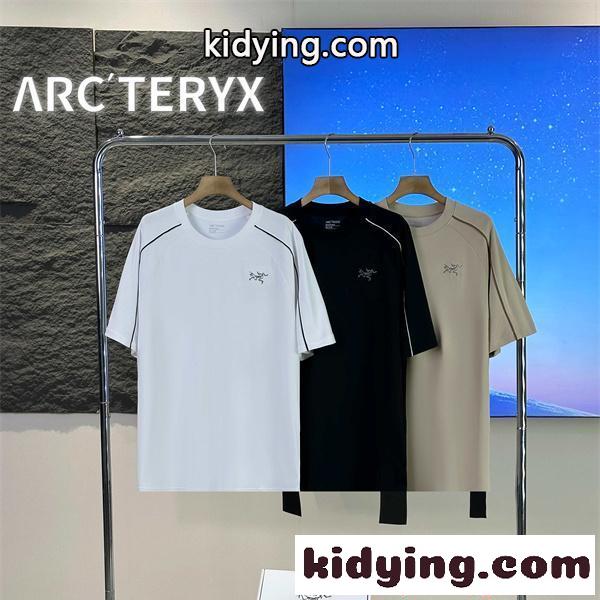 ラグラン半袖Tシャツ アークテリクススーパー コピー ARCTERYX ロゴ刺繍 軽量通気 快適フィット カジュアル-0