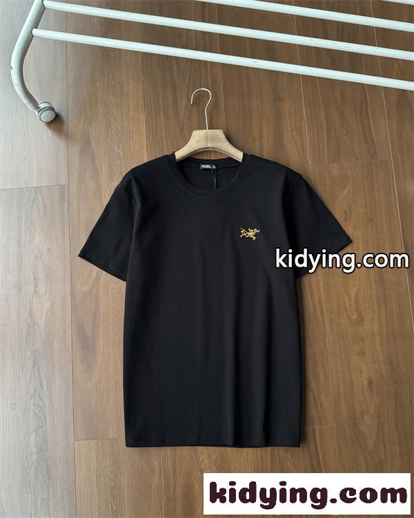 ホワイト ブラックアークテリクス コピー ARCTERYX ミニマル 半袖Tシャツ シンプル 上品 軽量 快適-4