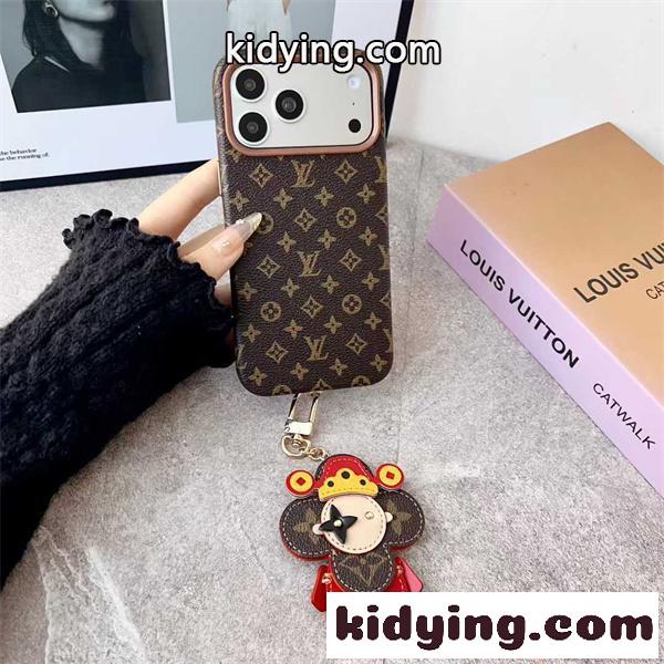 LOUIS VUITTON ルイヴィトン コピー IPHONE17 ケース モノグラム調 レザーデザイン 高級感演出-5