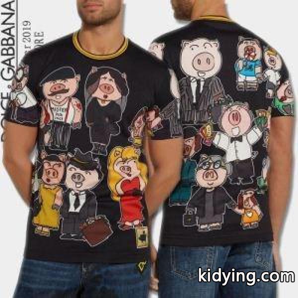 ドルチェ Tシャツ コピーDOLCE & GABBANA新作入荷100%新品ワイドシルエット春夏主役おしゃれｔシャツかわいい-1