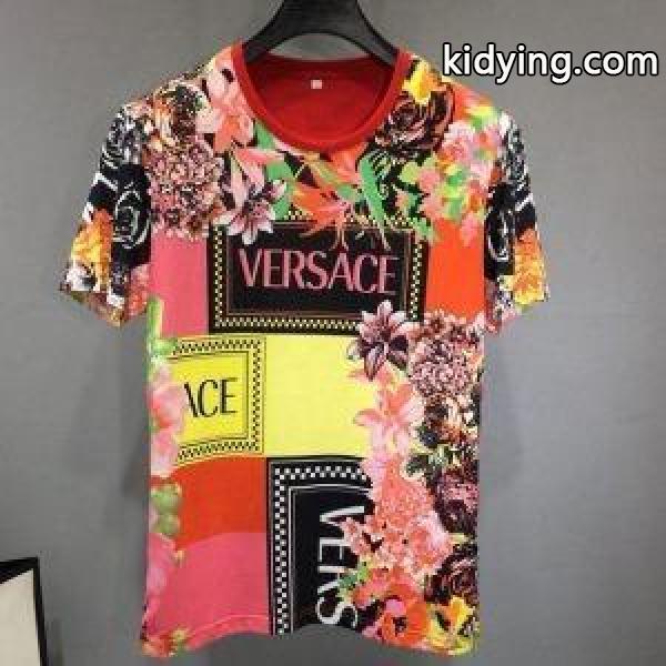 人気セール格安大人カジュアルファッションｔシャツ紳士用VERSACEヴェルサーチ 激安おしゃれ大人めｔシャツ-0