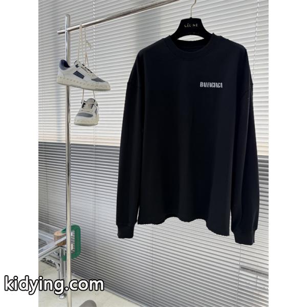 oversizeバレンシアガ長袖tシャツコピー2026最新BALENCIAGA ロングtユニセックスおしゃれ-8