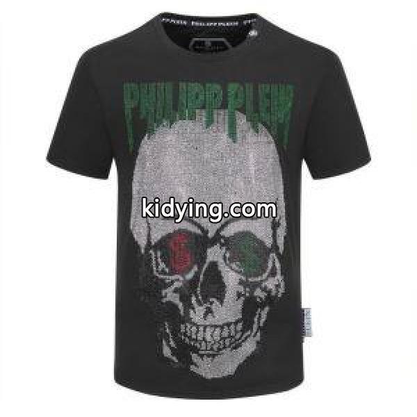 フィリッププレイン 2色可選 デザイン性に心が踊る PHILIPP PLEIN トレンドコーデを格上げ 半袖Tシャツ_フィリッププレイン PHILIPP PLEIN_ブランド コピー 激安(日本最大級)-1