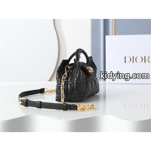 ディオール DIOR ピンク菱格 パールロゴ ハンドバッグ スーパーコピー レディース フェミニン-4