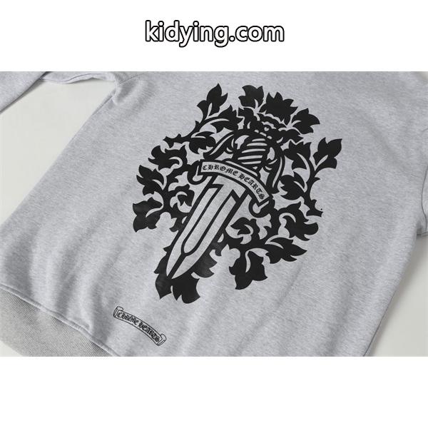 クロムハーツ 上質素材 コピー Chrome Hearts パーカー 売れ筋 洗練 背面インパクト 2025秋冬必須アイテム-5