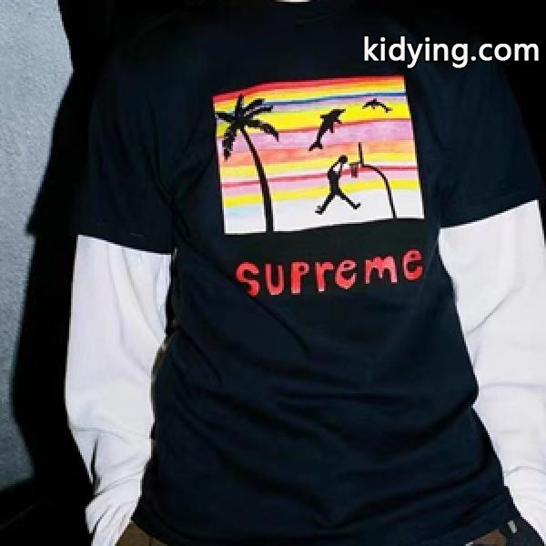 Supreme tシャツ コピー 21SS Dunk Tee 選べる2色 限定のプレミアムアイテム ユニセックス-0