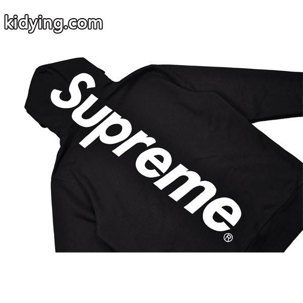 Supreme シュプリーム スーパーコピー ブラック 2025秋冬 バックインパクト 縦ロゴパーカー-2