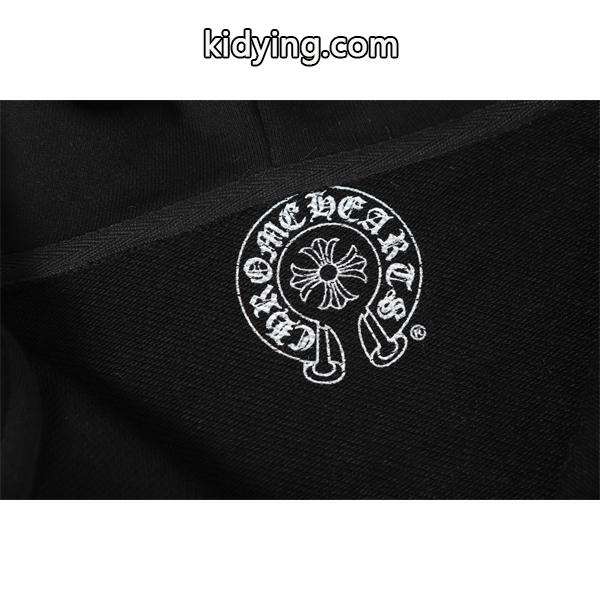 クロムハーツ コピー Chrome Hearts パーカー 数量限定！ ブラック ゴールド 重厚スタイル モード系 2025秋冬対応-4