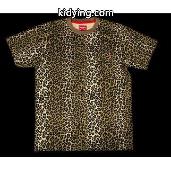 お手頃なシュプリーム 偽物 Supreme 15SS Pocket Tee ポケット レオパード 着心地の良いTシャツ_半袖Tシャツ_メンズファッション_スーパーコピーブランド激安通販 専門店-0