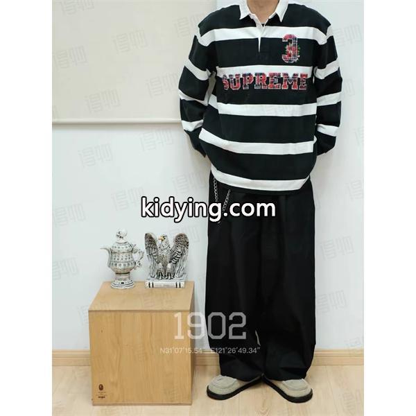 高品質 トレンド ボーダー 定番 人気爆発 SUPREME シュプリーム コピー 長袖tシャツ-3