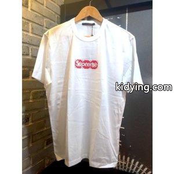 【 Supreme × Louis Vuitton -BOX LOGO T-Shirt- ( White ) 2017AW 】シュプリーム ルイ・ヴィトン ボックス ロゴ Tシャツ ホワイト 白 :sup-louis-1:JAH GUIDANCE - 通販ショッピング-0