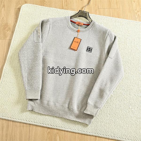 暖か グレー系 HERMES エルメス コピー ニットセーター ベーシック万能 人気-5