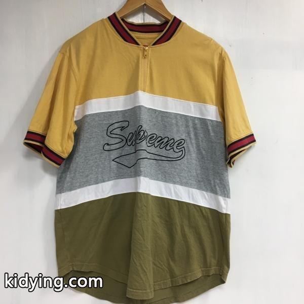 シュプリーム 半袖 Tシャツ 2018060306 黄色 / イエロー × 紺 / ネイビー × 赤 / レッド × 灰色 / グレー × 白 / ホワイト Supreme :70179452:ドンドンダウンYahoo!店 - 通販ショッピング-0