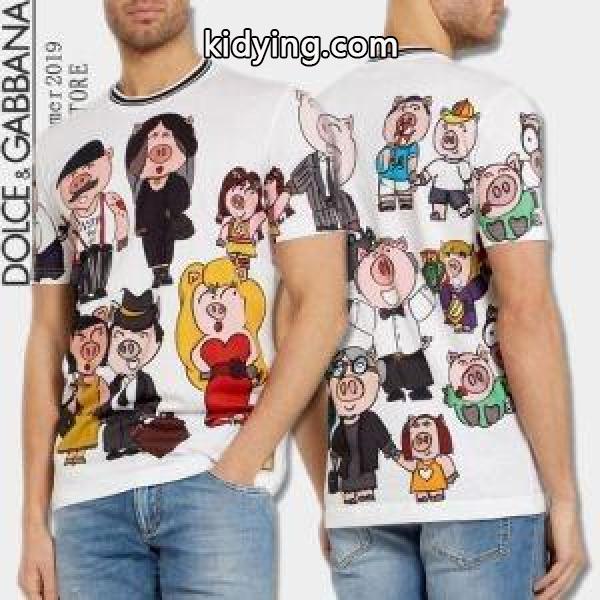 ドルチェ Tシャツ コピーDOLCE & GABBANA新作入荷100%新品ワイドシルエット春夏主役おしゃれｔシャツかわいい-0