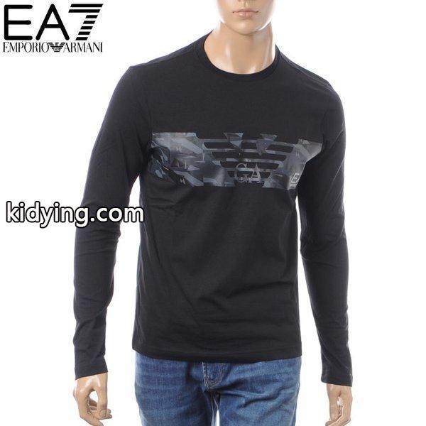 エンポリオアルマーニ EMPORIO ARMANI EA7 クルーネックTシャツ 長袖 メンズ 3ZPT47 PJ30Z ブラック 2018春夏セール :18110102102:BRAVAS - 通販ショッピング-0