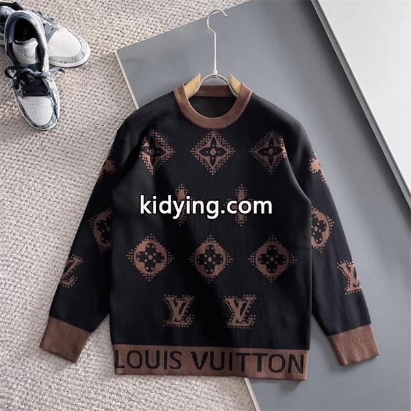 ルイヴィトン スーパーコピー エレガント 落ち着いたブラウン モノグラム ニット LOUIS VUITTON-0