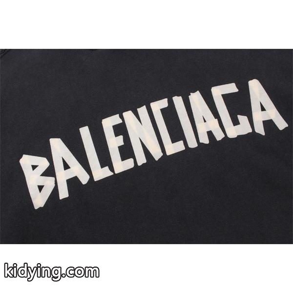 BALENCIAGA コピー 激安 バレンシアガ 25SS 新作 フーディ パーカー メンズ レディース兼用 ヴィンテージ加工 オーバーサイズ ストリート カジュアル トレーナー-3