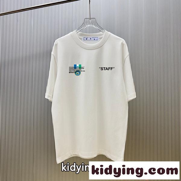 半袖Tシャツ 個性デザイン Off-White オフホワイト コピー ゆったり カジュアル 夏トップス-0