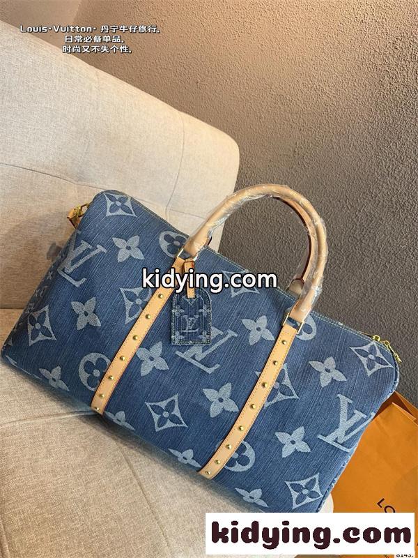 大容量❤ルイヴィトンkeepall ボストンバッグコピー&2026新作激安通販LOUIS VUITTONデニム人気色-3