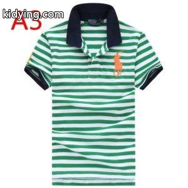 人気急上昇中Polo Ralph Laurenポロ ラルフローレン激安ストライプメンズビジネス用ポロトップスＴシャツ-3