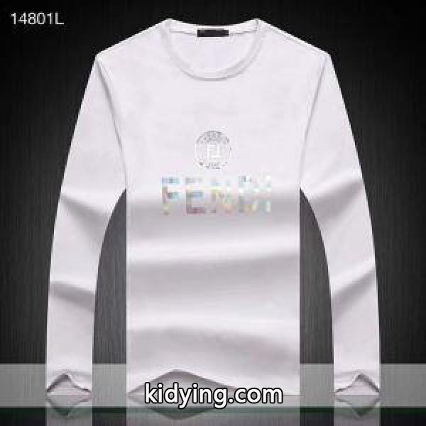フェンディ FENDI 長袖Tシャツ 2色可選 秋冬ナチュラルコーデに大活躍 2019秋冬におしゃれな着こなし_フェンディ FENDI_ブランド コピー 激安(日本最大級)-1