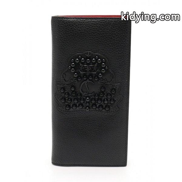 クリスチャン ルブタン Christian Louboutin Naxos Wallet エンブレム 二つ折り長財布 レザー 黒 スタッズ レディース 中古 :248952:RECLOヤフーショップ - 通販ショッピング-0