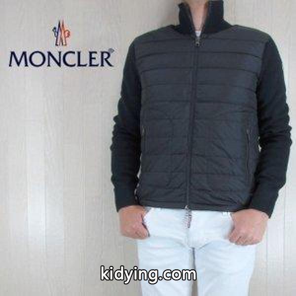 モンクレール MONCLER メンズ ダウンジャケット 切り替え ダウンブルゾン 9412700 94666/777/ネイビー サイズ：S/L :key-20180201-044:madoricci - 通販ショッピング-0