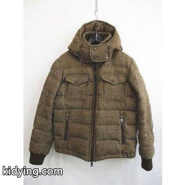 モンクレール MONCLER FLORIAN フロリアン ウール ダウンジャケット 1 チェック ブラウン系 メンズ 通販-0