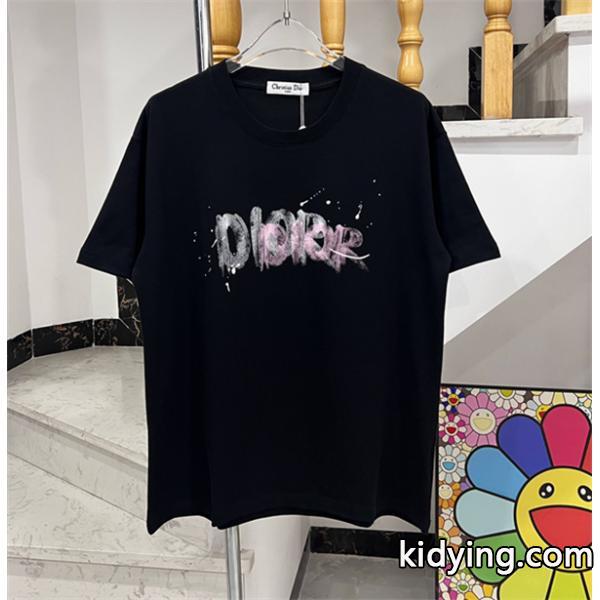 おなじみのDIORブランドロゴプリント ディオール tシャツスーパーコピー品質保証 スーパーコピー-0