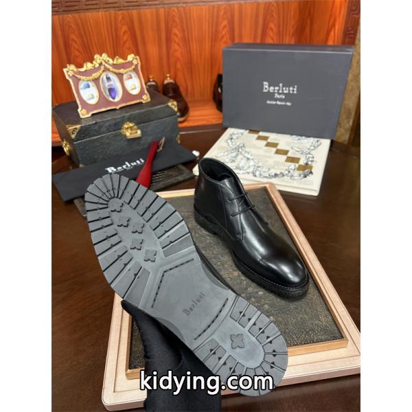 正統 レースアップ Berluti ベルルッティ コピー レザーシューズ 端正 クラシック-6